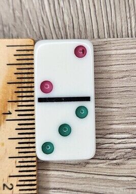 2:3 Replacement Domino Large Dot Shiny Color 1½ X ¾ X ¼ Dominoes